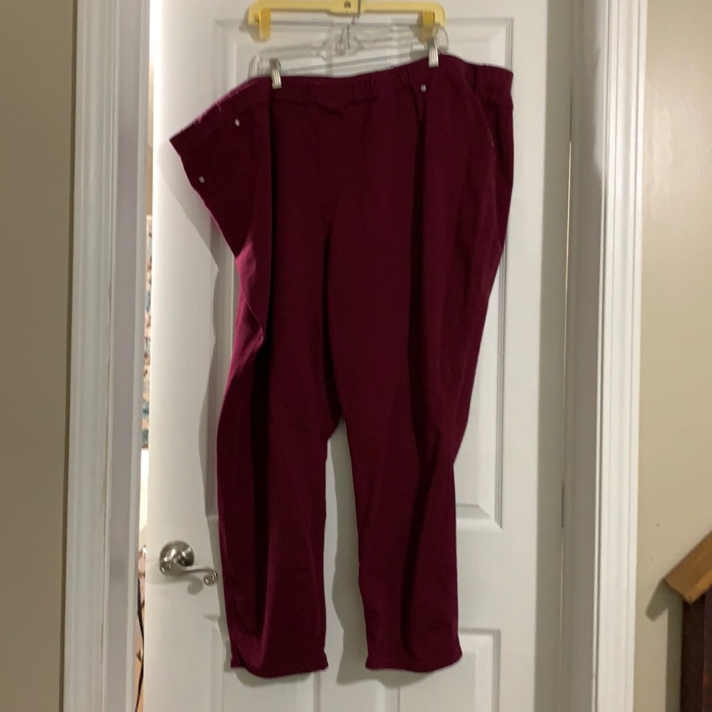 Stretchy pants from Catherine’s.  5X